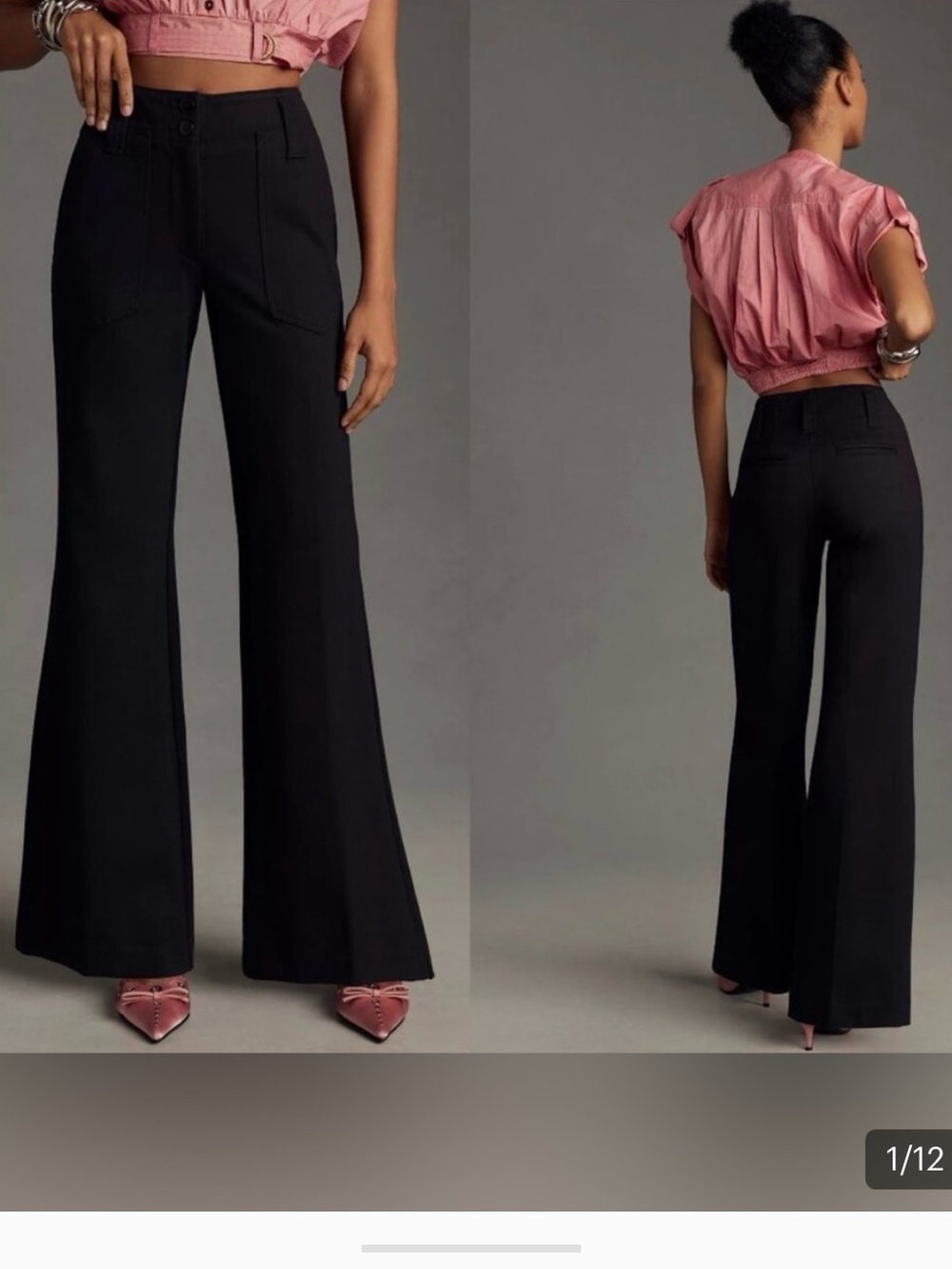 Maeve By Anthropologie The Naomi Flare Trousers Size US 6